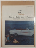 1963 Saturday Evening Post 1963 Ford Falcon Convertible 13 1/2" x 21" Magazine Print Ad