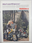 1967 Yamaha Off-Road Bikes "Start something new!" 8 1/8" x 11 Magazine Print Ad