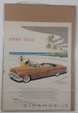 1953 Oldsmobile Summer Classic Ninety-Eight Convertible "Rocket Engine" 9 1/2" x 12 1/2" Magazine Print Ad
