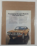 1972 Toyota Mark II 8 1/8 x 11 1/8" Magazine Print Ad