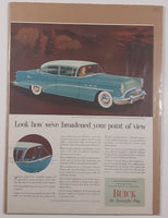 Saturday Evening Post 1954 Buick Special 10 1/4" x 13 1/2" Magazine Print Ad