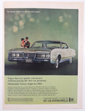 1967 Oldsmobile Ninety-Eight 10 1/4" x 13 3/4" Magazine Print Ad