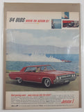 1964 Oldsmobile Jetstar I 10 3/8" x 13 5/8" Magazine Print Ad
