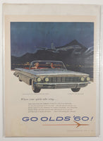 1960 Oldsmobile Super 88 Convertible Coupe 10" x 13 3/4" Magazine Print Ad