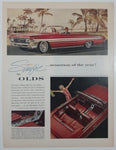 1961 Oldsmobile Starfire Sports Convertible 10 1/4" x 13 3/4" Magazine Print Ad