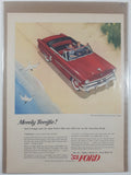 1953 Ford Crestline Convertible 10 1/4" x 13 3/4" Magazine Print Ad
