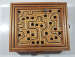 Vintage Labyrinth Tilting Marble Maze Wood Puzzle Game