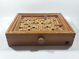 Vintage Labyrinth Tilting Marble Maze Wood Puzzle Game