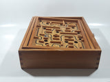 Vintage Labyrinth Tilting Marble Maze Wood Puzzle Game