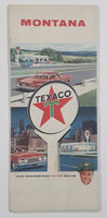 Vintage 1960 Texaco Montana Road Map 18" x 26 1/2"
