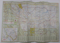 Vintage 1960 Texaco Montana Road Map 18" x 26 1/2"