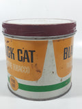 Vintage Black Cat Fine Cut Cigarette Tobacco Metal Tin Can with Matinee Lid