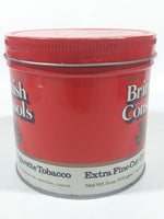 Vintage British Consols Extra Fine Cut Cigarette Tobacco Red and White Tin Metal Can