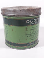 Vintage Imperial Tobacco Ogden's Cool And Fragrant Virginia Fine Cut Tobacco Green Tin Metal Can