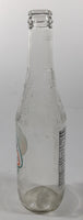 Jarritos Pineapple 9 1/4" Tall 370mL 12.5 Fl Oz. Embossed Clear Glass Soda Pop Bottle