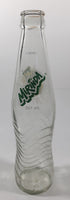 Mirinda 8 3/4" Tall 237mL Embossed Clear Glass Soda Pop Bottle