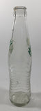 Mirinda 8 3/4" Tall 237mL Embossed Clear Glass Soda Pop Bottle