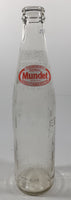 Sidral Mundet 9 1/4" Tall 12 Fl Oz 355mL Embossed Clear Glass Soda Pop Bottle