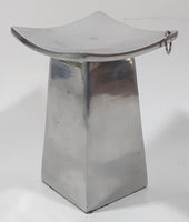 Curved Top Metal Pedestal Candle Holder 4 3/4" Tall