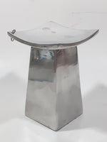 Curved Top Metal Pedestal Candle Holder 4 3/4" Tall