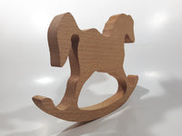 Folk Art 9 1/2" Long Wood Rocking Horse Toy
