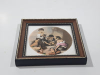Vintage Ceramic Art Treasures "Young Boys Playing Dice" by Bartolomé Esteban Murillo, 1675 5" x 5" Framed Ceramic Art Tile