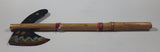 Tomahawk with Rubber Blade and Bamboo Shaft 13" Long Toy Native Weapon