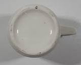 Denny's Bah-Humbug! Christmas Themed White 3 3/4" Tall Ceramic Coffee Mug Cup Handle Chip