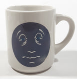 Denny's Til Dawn Tired Moon Face 3 3/4" Tall Ceramic Coffee Mug Cup