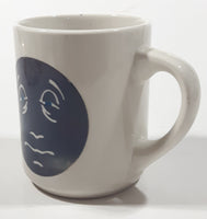 Denny's Til Dawn Tired Moon Face 3 3/4" Tall Ceramic Coffee Mug Cup