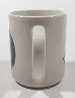 Denny's Til Dawn Tired Moon Face 3 3/4" Tall Ceramic Coffee Mug Cup