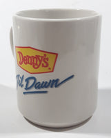 Denny's Til Dawn Tired Moon Face 3 3/4" Tall Ceramic Coffee Mug Cup