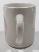 Denny's "I Would Have Preferred Something Cold." Snowman Themed 3 3/4" Tall Ceramic Coffee Mug Cup Chip On Rim