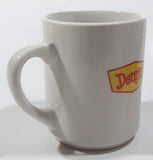 Denny's "I Would Have Preferred Something Cold." Snowman Themed 3 3/4" Tall Ceramic Coffee Mug Cup Chip On Rim