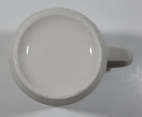 Denny's "I Would Have Preferred Something Cold." Snowman Themed 3 3/4" Tall Ceramic Coffee Mug Cup Chip On Rim