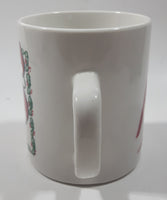 Vintage Sears Restaurants Santa Claus Christmas Themed 3 3/4" Tall Ceramic Coffee Mug Cup