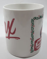 Vintage Sears Restaurants Santa Claus Christmas Themed 3 3/4" Tall Ceramic Coffee Mug Cup