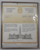 Vintage 1985 Commemoration of Canadian Citizenship and Canadian Forces Certificate Of Military Achievement Certificates Framed (No Glass)