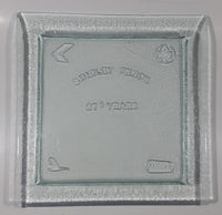 Vintage Canadian Airlines 27+ Years Employee Recognition Service Award 12" x 12" Glass Platter Dish