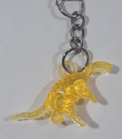 Translucent Yellow T-Rex Tyrannosaurus Rex Dinosaur Miniature 3/4" x 1 1/4" Key Chain