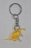 Translucent Yellow T-Rex Tyrannosaurus Rex Dinosaur Miniature 3/4" x 1 1/4" Key Chain