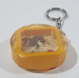Guayabitos Mexico Seahorse and Other Crustaceans In Clear Plastic 1 1/2" Long Key Chain