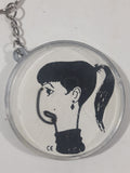 BX Girl with Chain Nose in Clear Plastic Case 2 1/4" Key Chain