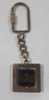 Madrid Spain 1 1/4" x 1 1/4" Red and Black Double Sided Key Chain