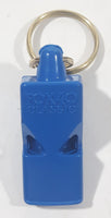 1990 Fox 40 Classic Blue Referee Sports Whistle 2" Key Chain