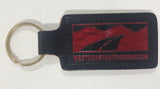 West Coast Toyota Maple Ridge Black Leather 1 1/2" x 3" Key Chain