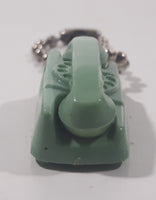 Vintage Starlite Wall Mount Rotary Style Mint Green Rubber Telephone 1 3/8" Tall Key Chain