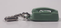 Vintage Starlite Wall Mount Rotary Style Mint Green Rubber Telephone 1 3/8" Tall Key Chain