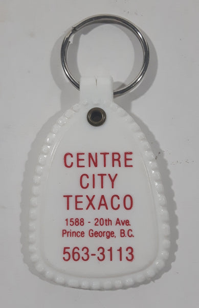 Vintage Centre City Texaco Prince George B.C. 1 3/8" x 2 3/8" Key Chain