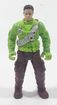 Chap Mei Dino Valley Bright Green Top Brown Pants 4" Tall Toy Action Figure